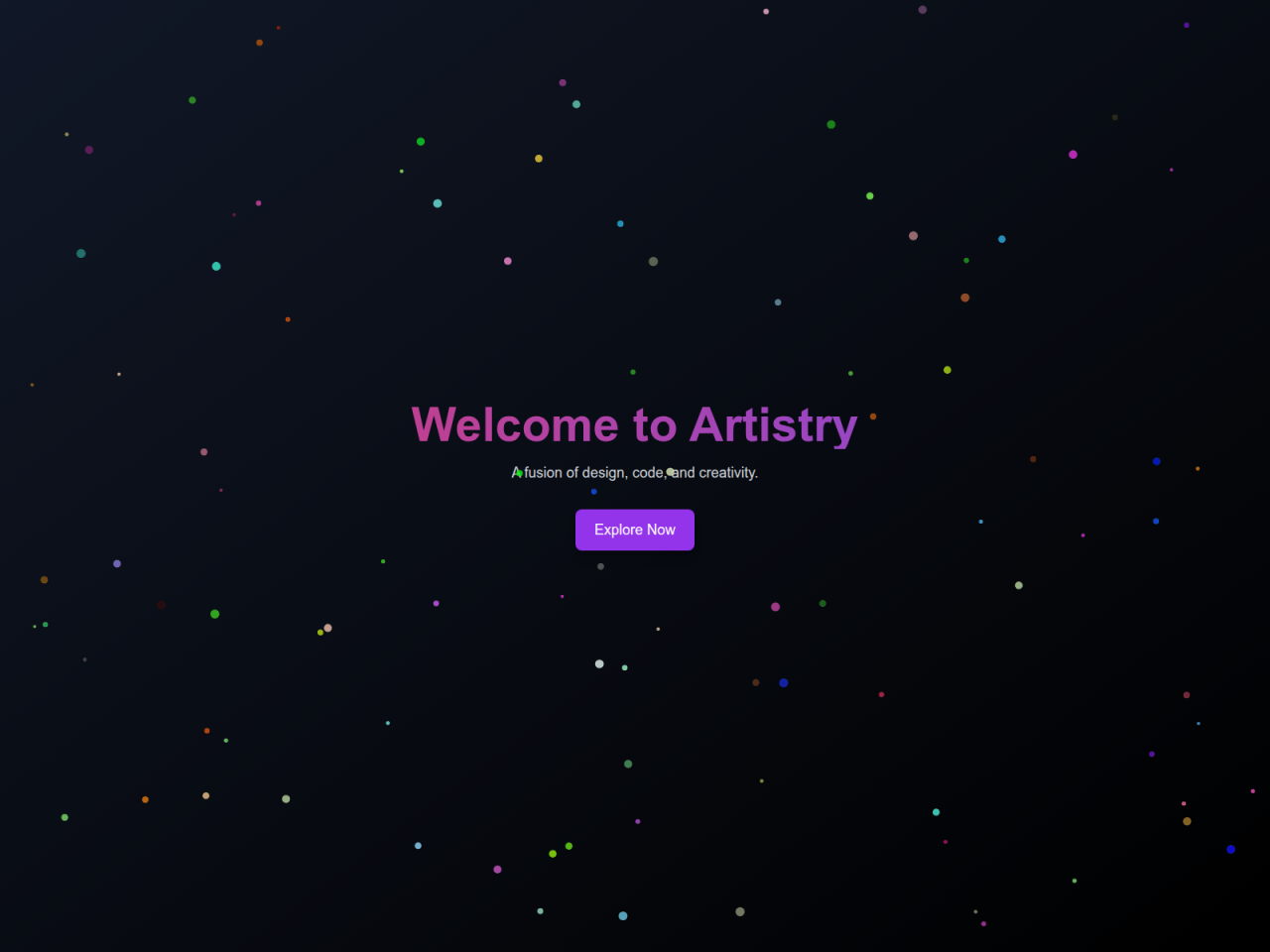 Captura de tela da isca "Artistic One Page"