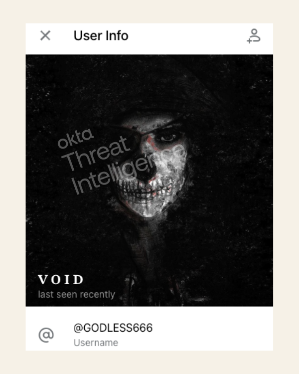 VOID perfil do usuário