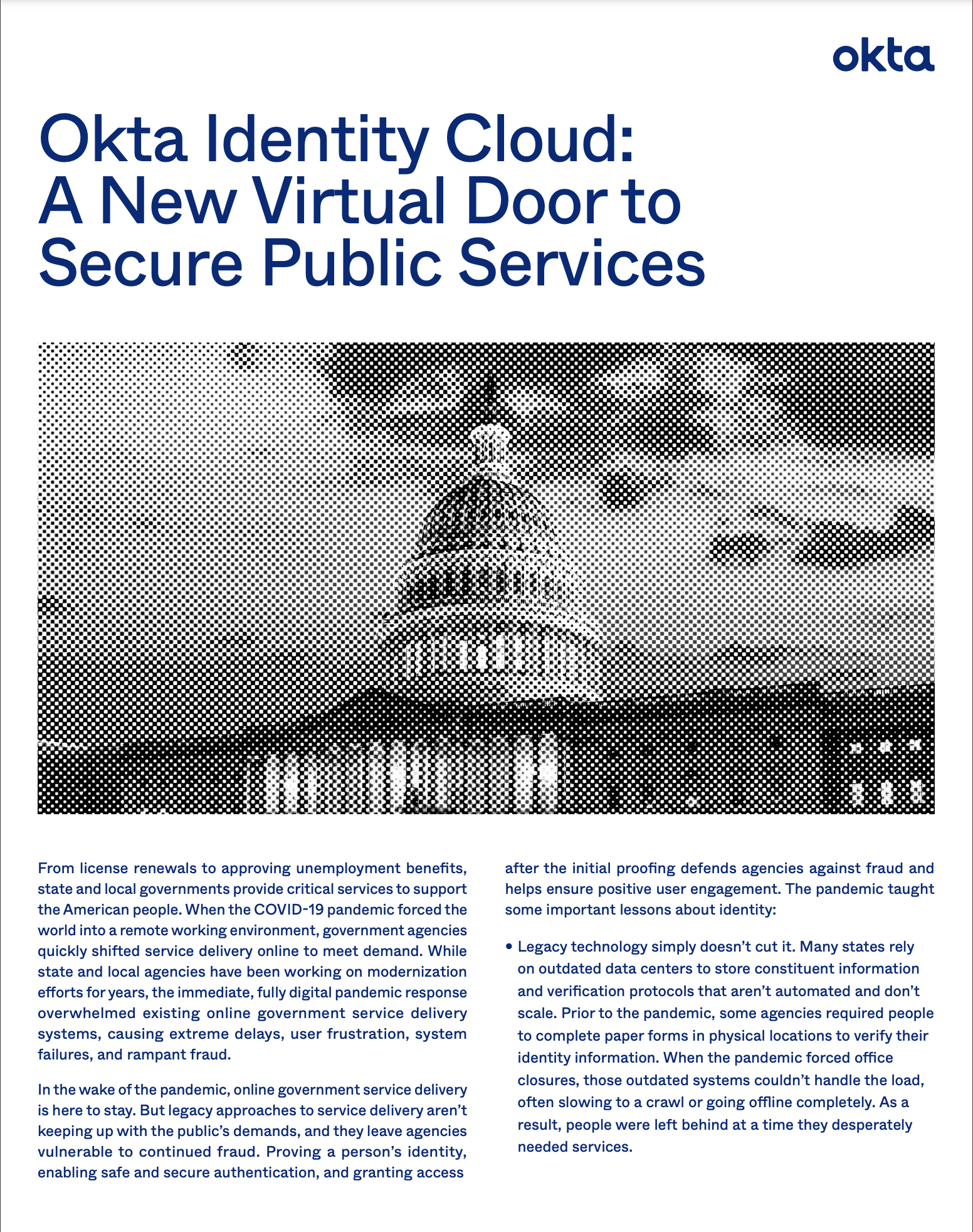 Okta Identity Cloud A New Virtual Door to Secure Public Services