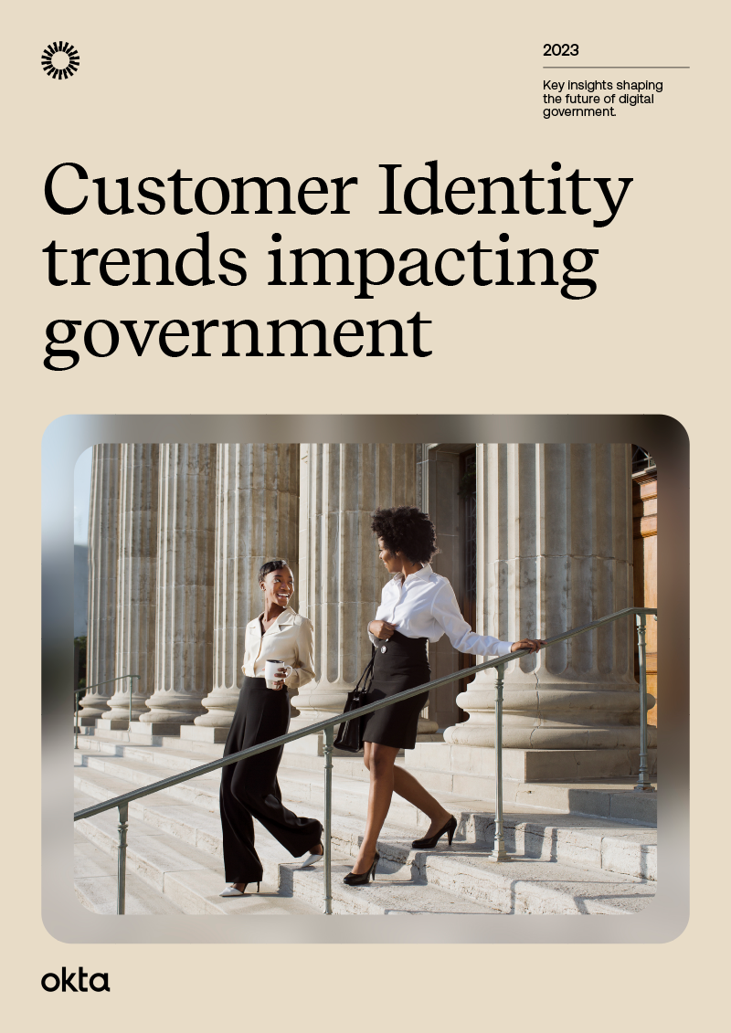 Customer Identity trends impacting government whitepaper - cover image