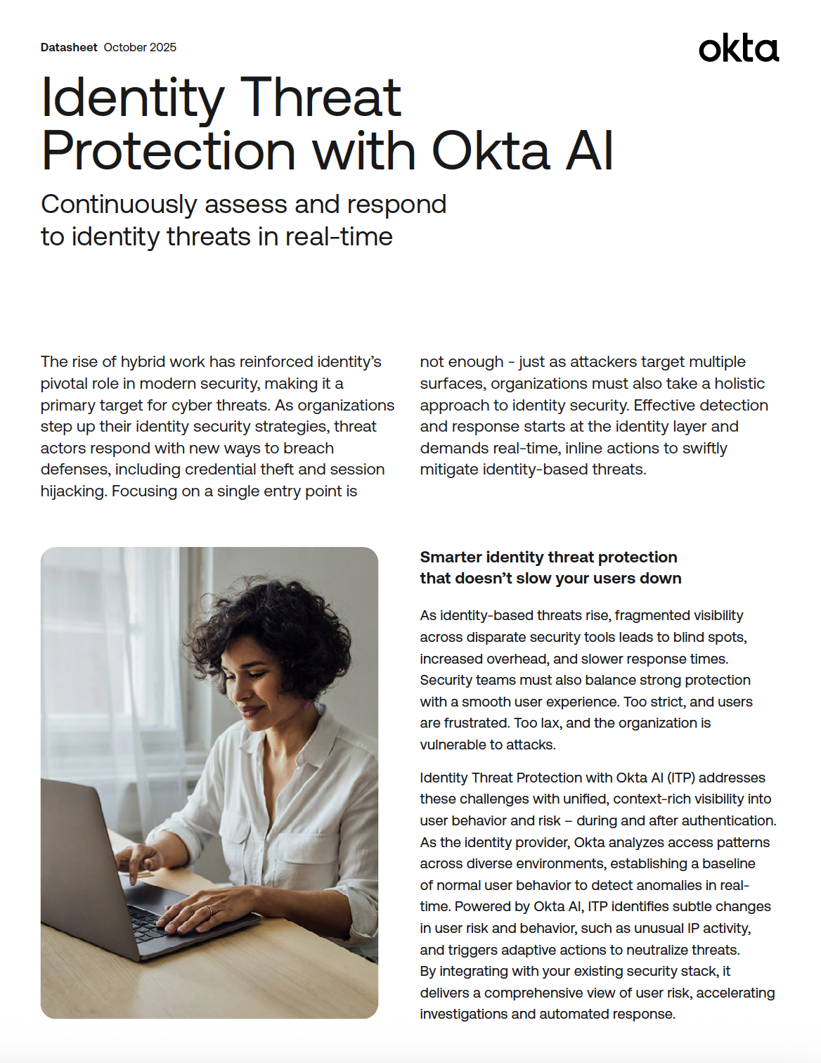 Identity Threat Protection with Okta AI thumbnail. 